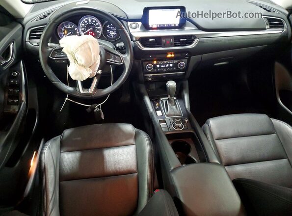 JM1GL1V54H1150442 2017 MAZDA 6 Black Widok deski rozdzielczej