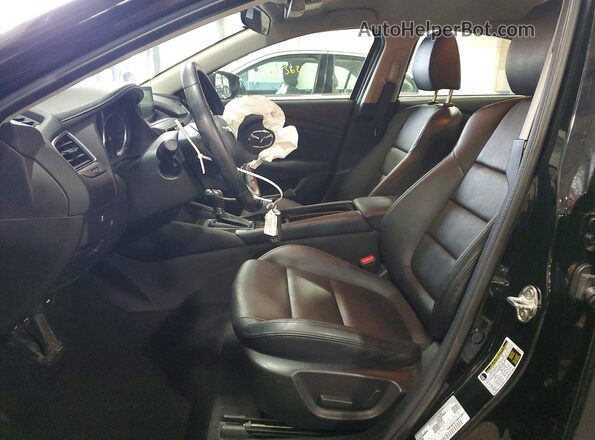 JM1GL1V54H1150442 2017 MAZDA 6 Black Widok wnętrza z przodu