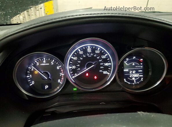 JM1GL1V54H1150442 2017 MAZDA 6 Black Widok zestawu wskaźników