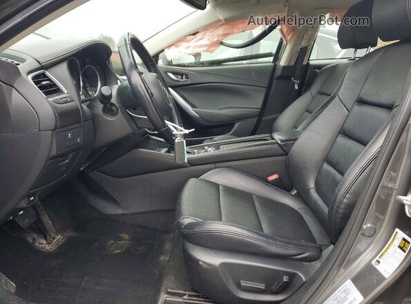 JM1GL1V56H1137952 2017 MAZDA 6 Серый Вид салона спереди