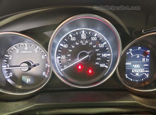JM1GL1V56H1145775 2017 MAZDA 6 Gray Instrument cluster view
