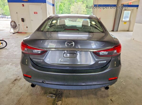 JM1GL1V56H1145775 2017 MAZDA 6 Gray Rear view
