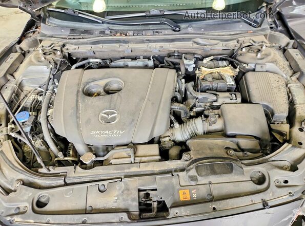 JM1GL1V56H1145775 2017 MAZDA 6 Gray Rear interior view