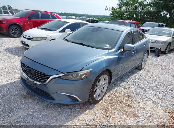 JM1GL1V57H1108167 2017 MAZDA 6 Blue Przód lewy