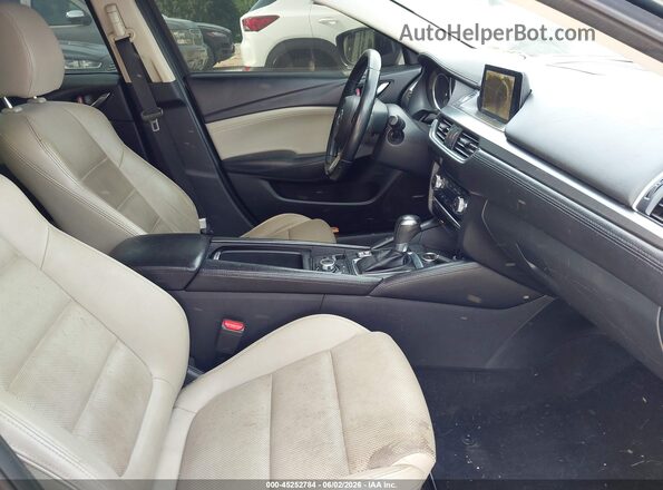 JM1GL1V57H1108167 2017 MAZDA 6 Blue Widok wnętrza z przodu