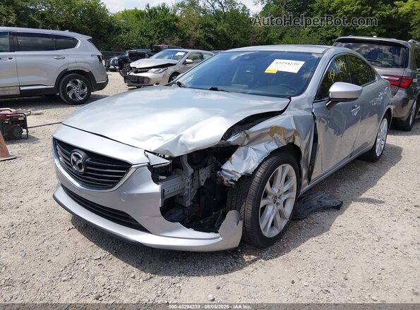 JM1GL1V57H1116107 2017 MAZDA 6 Silver Передня ліва чверть