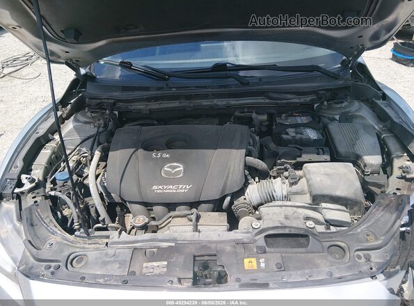 JM1GL1V57H1116107 2017 MAZDA 6 Silver Вид ззаду
