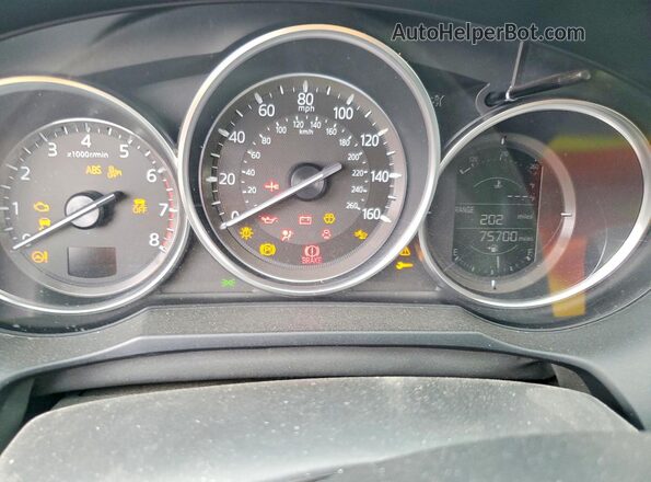 JM1GL1V59H1106288 2017 MAZDA 6 Brown Widok zestawu wskaźników