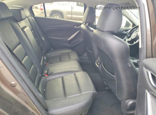 JM1GL1V59H1106288 2017 MAZDA 6 Brown Widok tylnych siedzeń