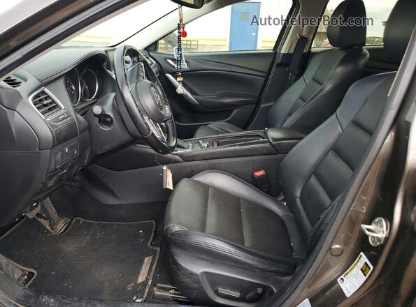 JM1GL1V59H1106288 2017 MAZDA 6 Brown Widok wnętrza z przodu