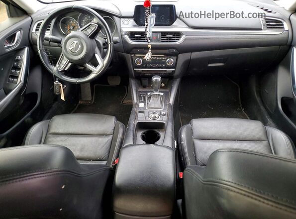 JM1GL1V59H1106288 2017 MAZDA 6 Brown Widok deski rozdzielczej