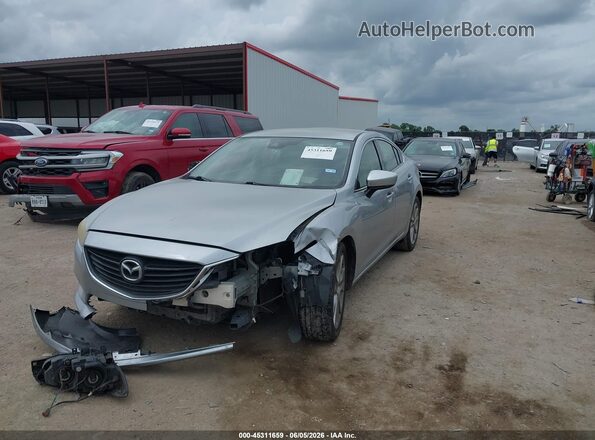 JM1GL1V59H1108672 2017 MAZDA 6 Silver წინა მარცხენა ხედი სამი მეოთხედიდან