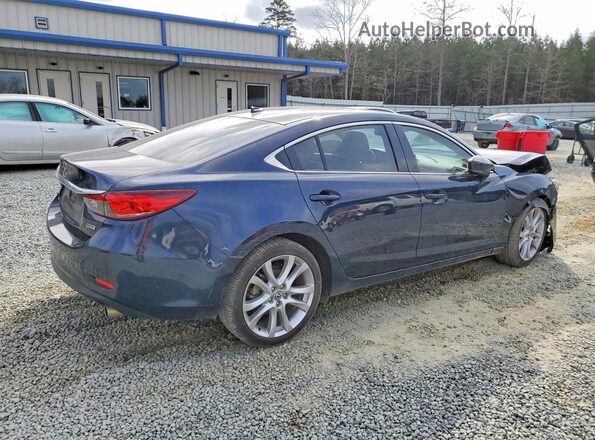 JM1GL1V59H1129246 2017 MAZDA 6 Blue Tył prawy
