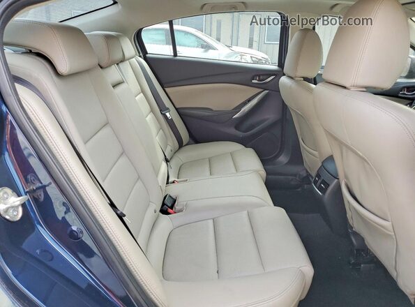JM1GL1V59H1129246 2017 MAZDA 6 Blue Widok tylnych siedzeń