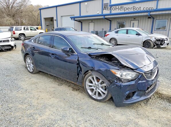 JM1GL1V59H1129246 2017 MAZDA 6 Blue Przód prawy