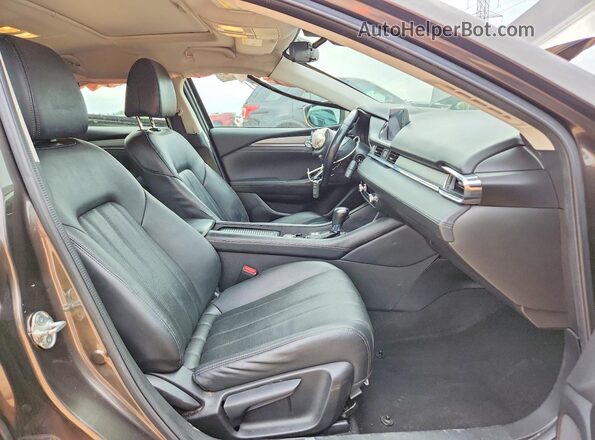 JM1GL1VM0J1308689 2018 MAZDA 6 Gray Widok wnętrza z przodu