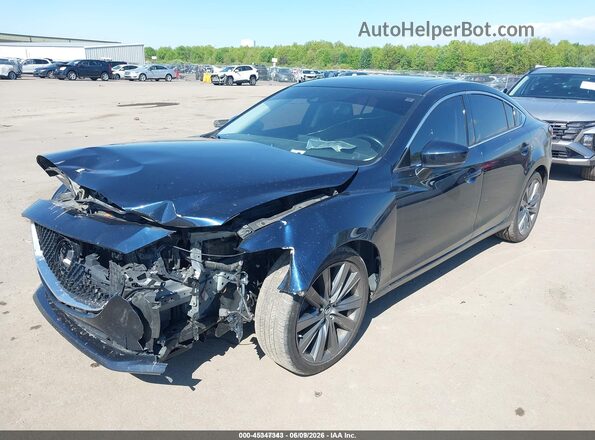 JM1GL1VM0J1325783 2018 MAZDA 6 Blue Przód lewy