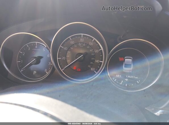 JM1GL1VM0J1325783 2018 MAZDA 6 Blue Widok tylnych siedzeń