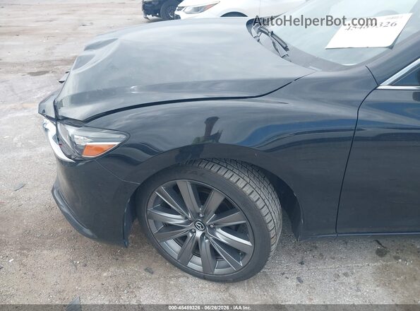 JM1GL1VM0M1607894 2021 MAZDA 6 Black Widok z przodu