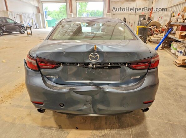 JM1GL1VM4J1310526 2018 MAZDA 6 Blue უკანა ხედი
