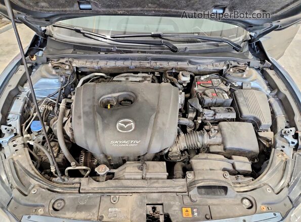 JM1GL1VM4J1310526 2018 MAZDA 6 Blue უკანა სალონის ხედი
