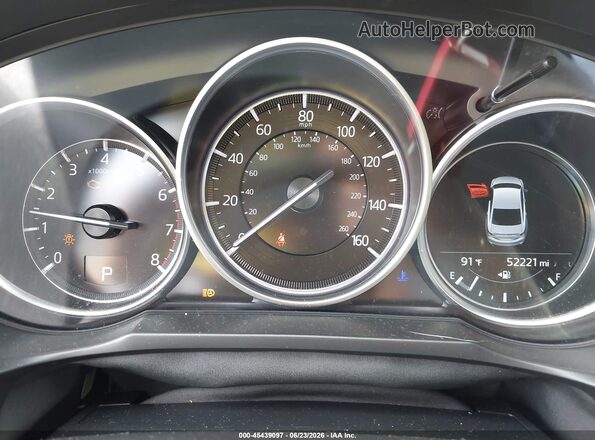 JM1GL1VM4L1520921 2020 MAZDA 6 Black უკანა სავარძლების ხედი