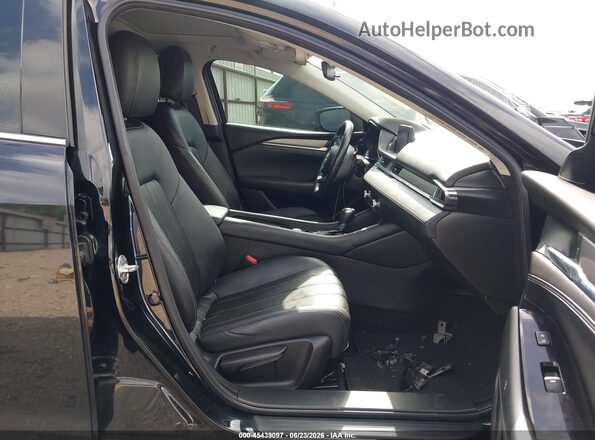 JM1GL1VM4L1520921 2020 MAZDA 6 Black წინა სალონის ხედი