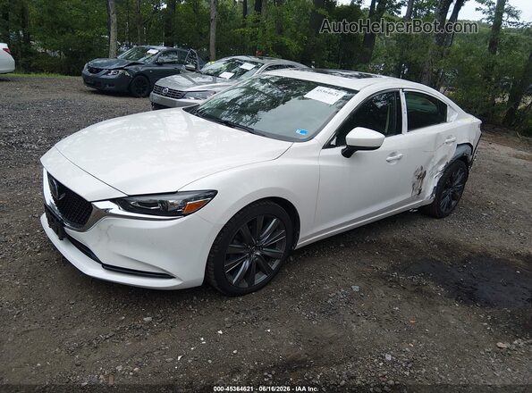 JM1GL1VM5J1328047 2018 MAZDA 6 Белый Передняя левая четверть