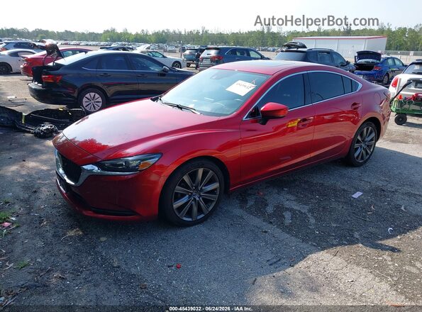 JM1GL1VM6J1311600 2018 MAZDA 6 Красный Передняя левая четверть