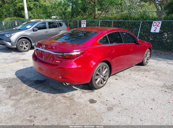 JM1GL1VM6J1311600 2018 MAZDA 6 Красный Задняя правая четверть
