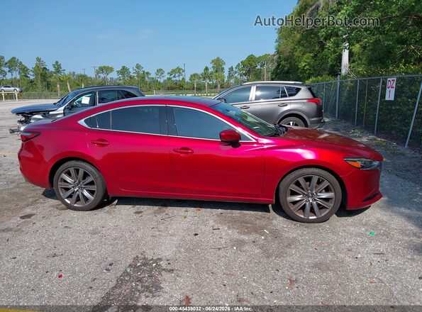 JM1GL1VM6J1311600 2018 MAZDA 6 Красный Вид задней части салона
