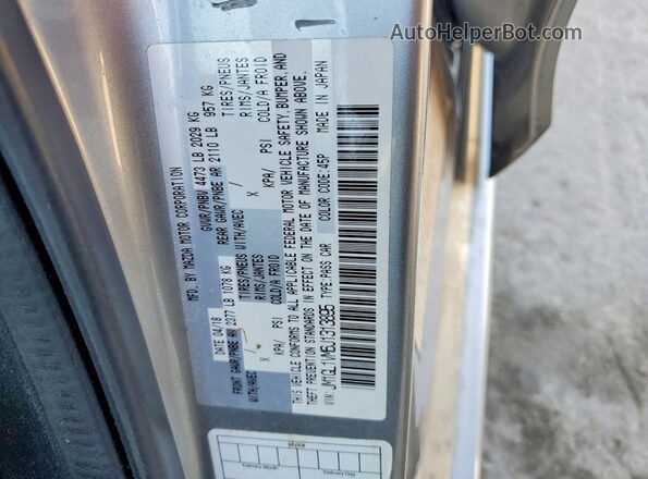 JM1GL1VM6J1313895 2018 MAZDA 6 Silver Vista del compartimento del motor