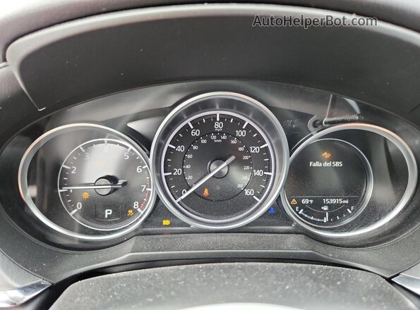 JM1GL1VM6L1514716 2020 MAZDA 6 Black Instrument cluster view