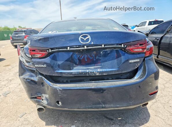 JM1GL1VM6L1524355 2020 MAZDA 6 Black Вид ззаду