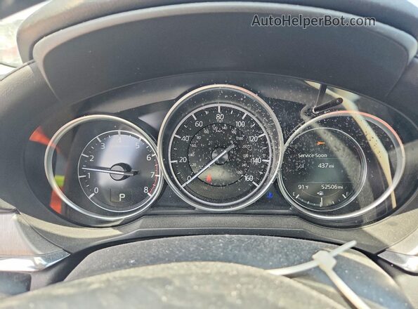 JM1GL1VM6L1524355 2020 MAZDA 6 Black Вид щитка приладів