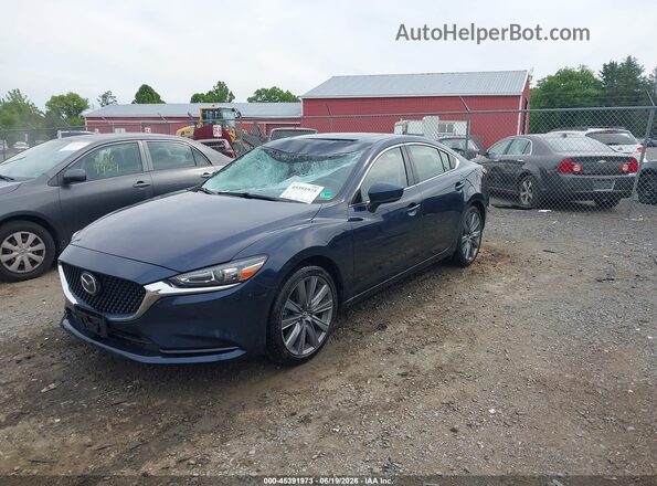JM1GL1VM8L1511784 2020 MAZDA 6 Blue წინა მარცხენა ხედი სამი მეოთხედიდან