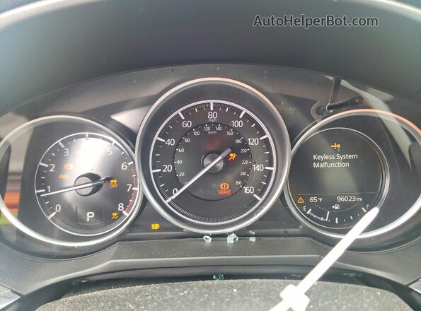 JM1GL1VM9J1315849 2018 MAZDA 6 Gray Instrument cluster view