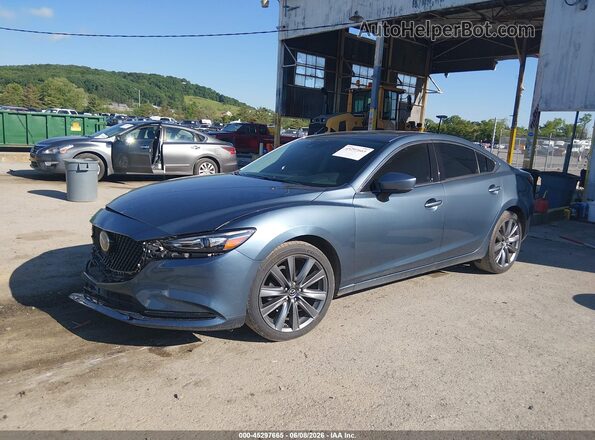 JM1GL1VM9J1329895 2018 MAZDA 6 Blue Передня ліва чверть