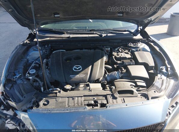 JM1GL1VM9J1329895 2018 MAZDA 6 Blue Вид ззаду