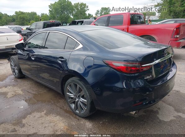JM1GL1VM9M1618473 2021 MAZDA 6 Синий Задняя левая четверть