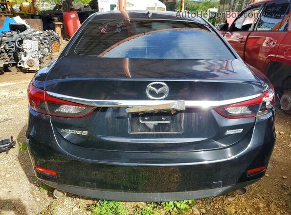 JM1GL1W50H1107022 2017 MAZDA 6 Black უკანა ხედი