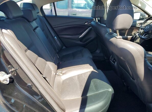 JM1GL1W52H1105823 2017 MAZDA 6 Black Widok tylnych siedzeń