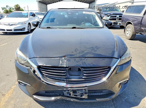 JM1GL1W52H1105823 2017 MAZDA 6 Black Widok z przodu