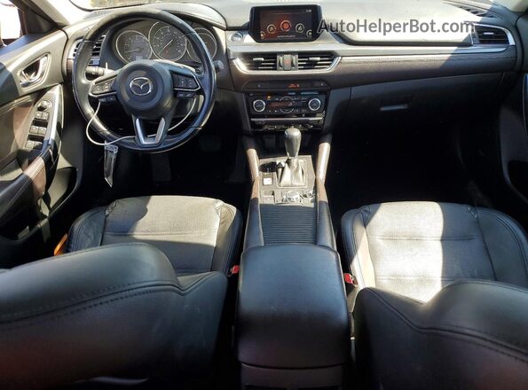 JM1GL1W52H1105823 2017 MAZDA 6 Black Widok deski rozdzielczej