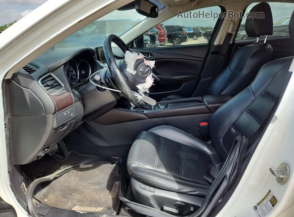 JM1GL1W52H1139857 2017 MAZDA 6 White Вид салону спереду