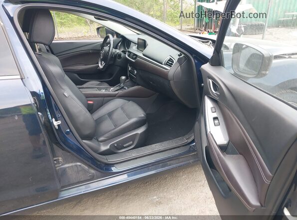 JM1GL1W53H1105281 2017 MAZDA 6 Blue Widok wnętrza z przodu