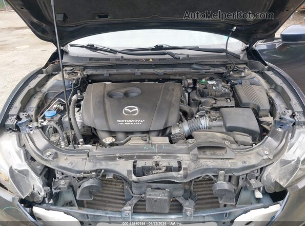 JM1GL1W53H1105281 2017 MAZDA 6 Blue Widok z tyłu