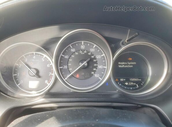 JM1GL1W53H1145120 2017 MAZDA 6 Charcoal ხელსაწყოთა პანელის ხედი