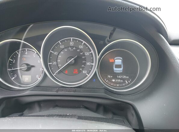 JM1GL1W55H1144261 2017 MAZDA 6 Black უკანა სავარძლების ხედი