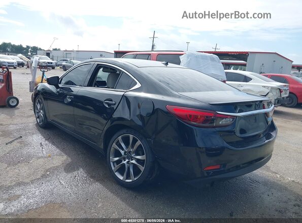 JM1GL1W55H1144261 2017 MAZDA 6 Black უკანა მარცხენა